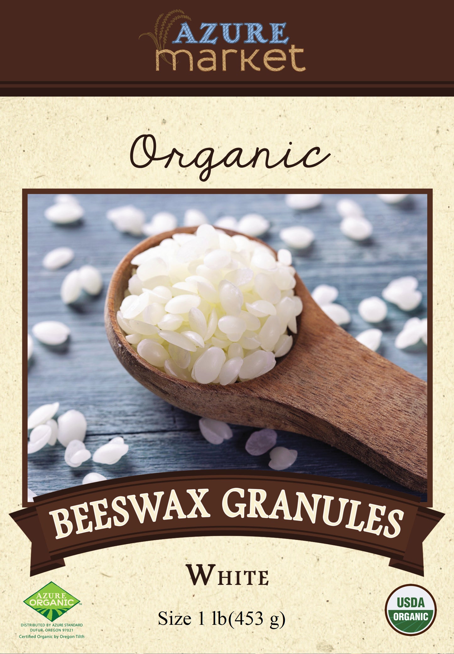 Beeswax Granules, White, Organic
