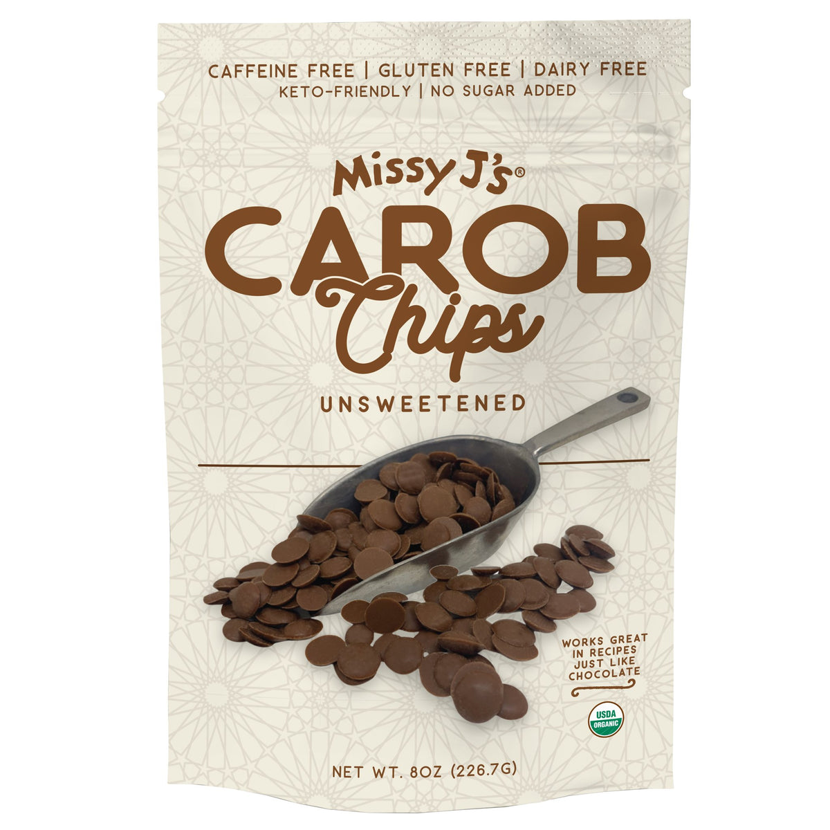 Carob Chips UnSweetened, Organic