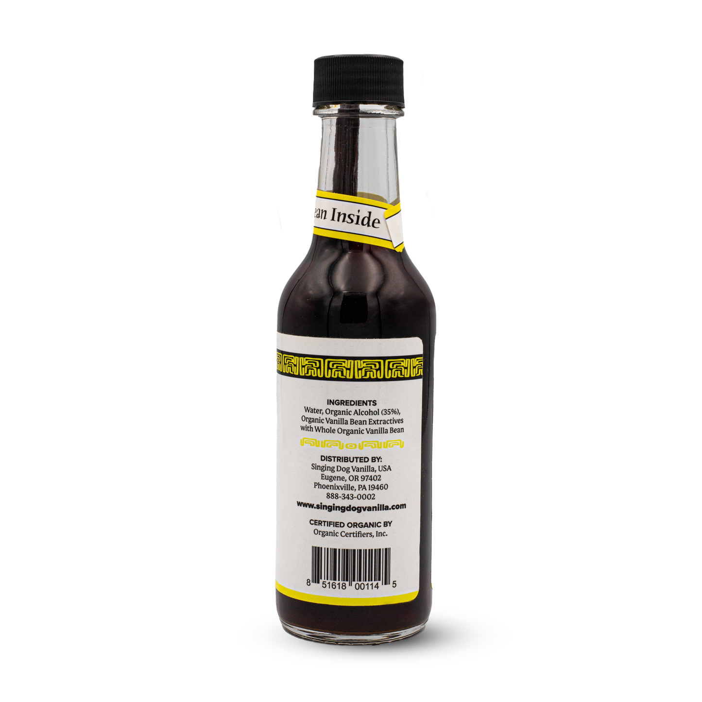 Vanilla Extract, Pure, Whole Vanilla Bean Inside, Organic