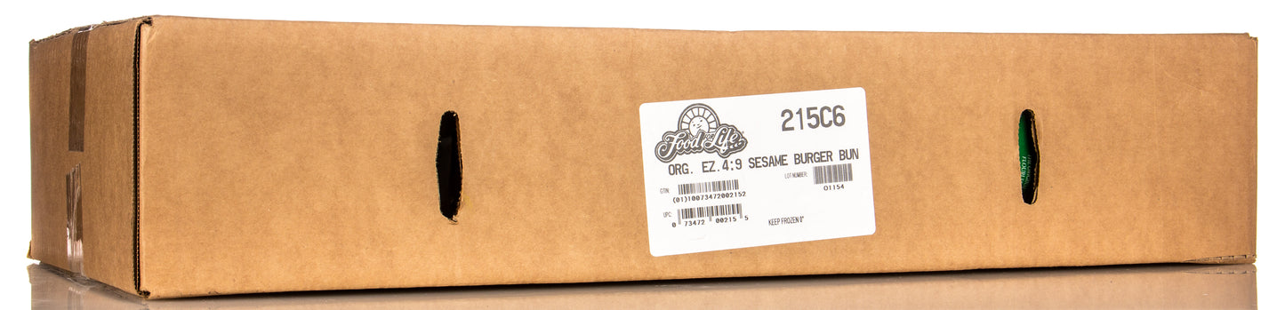 Ezekiel Sesame Burger Buns, Frozen, Organic