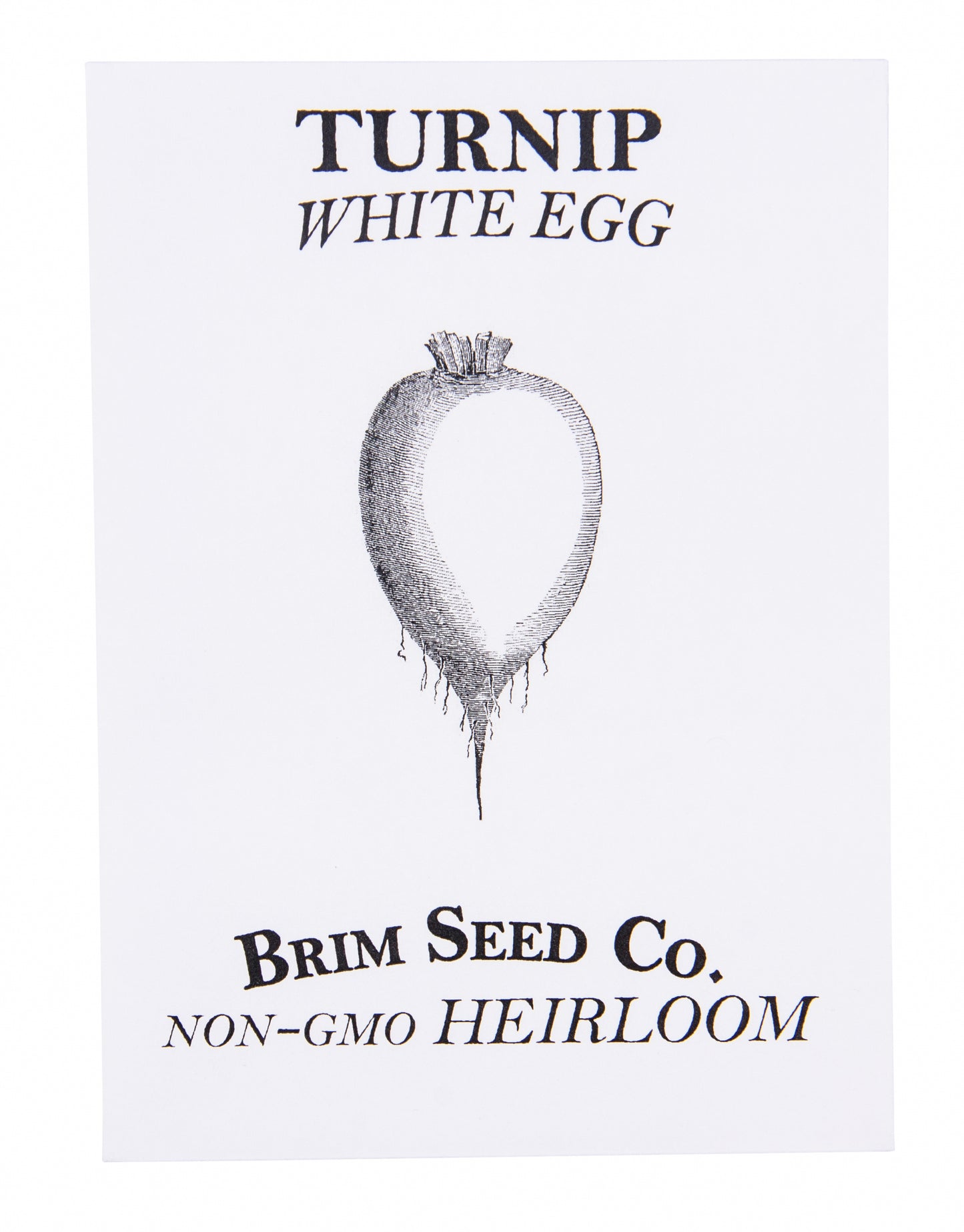 Turnip, White Egg Heirloom Seed