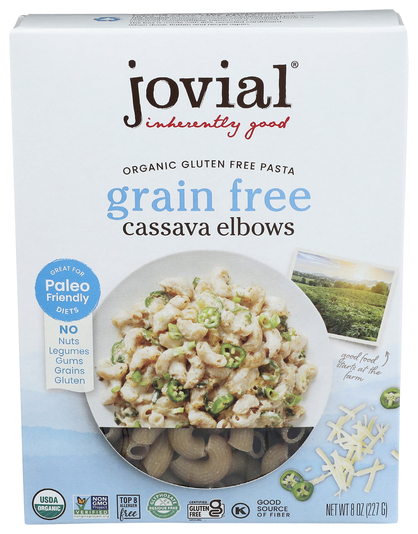 Pasta, Elbows, Cassava, GF, Organic