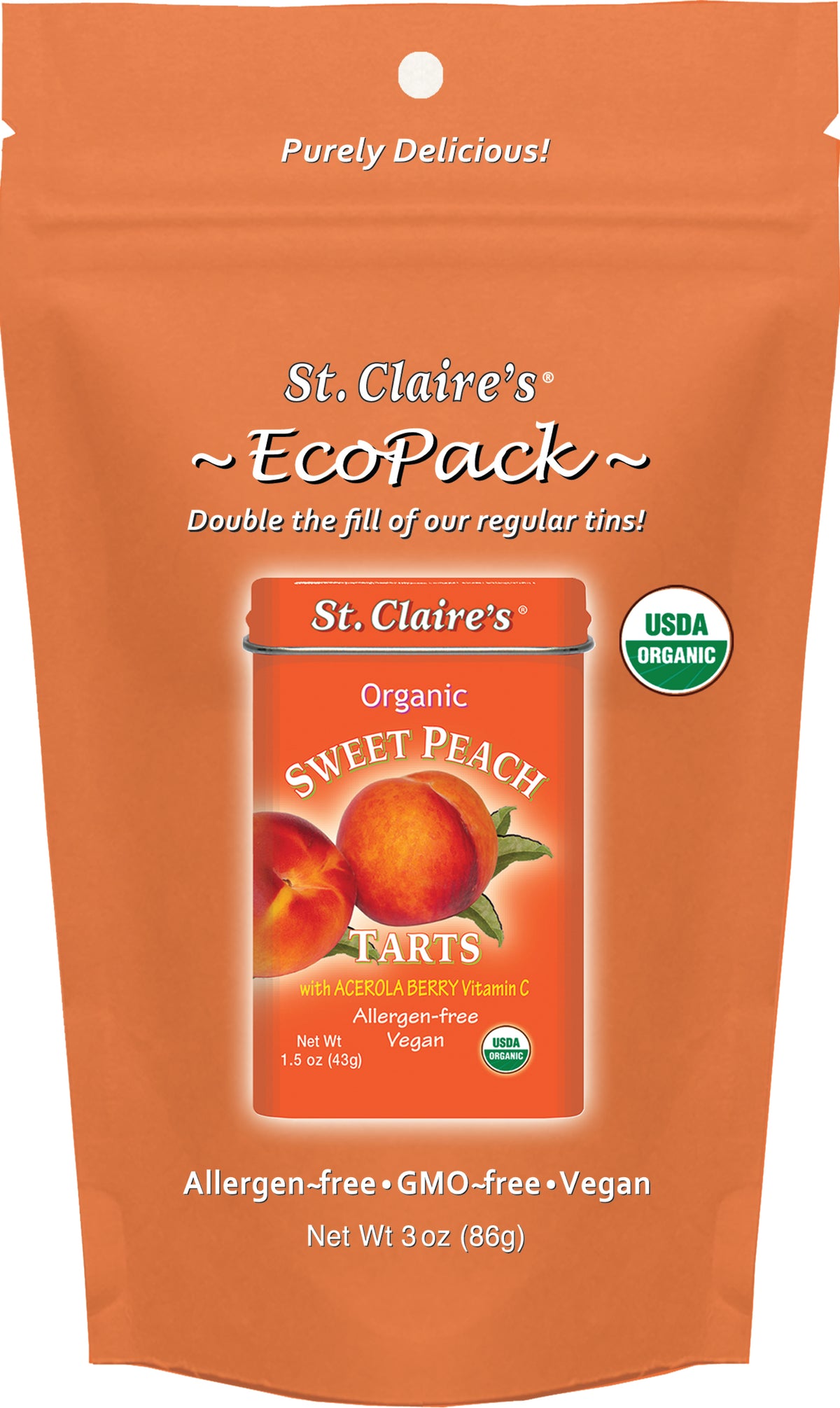 Sweet Peach Tarts, Organic