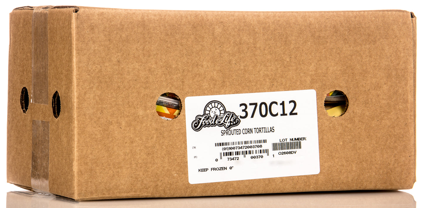 Tortillas, Sprouted Corn, 6 inch, Organic, WF, Frozen