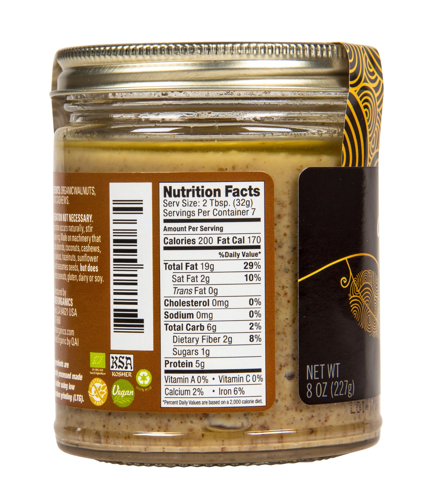 Walnut Butter, Raw, Organic
