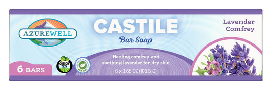Castile Bar Soap, Lavender & Comfrey, Organic