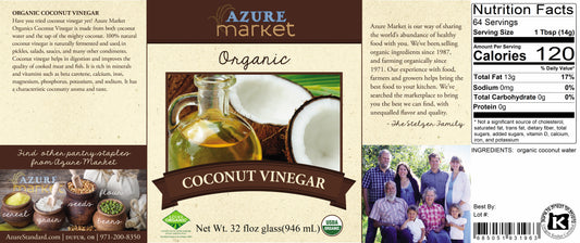 Coconut Vinegar, Organic