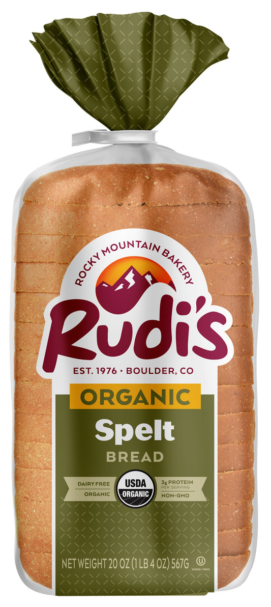 Spelt Bread, Frozen, Organic