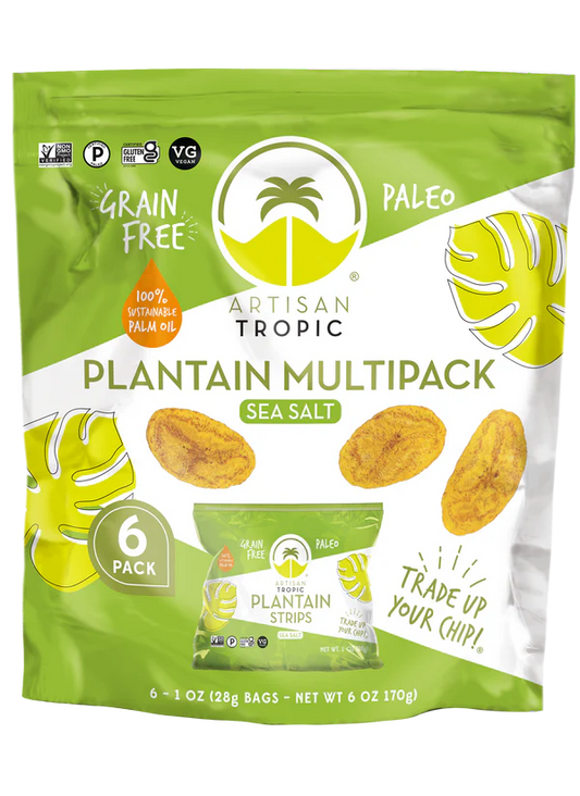 Plantain Chip Strips, Multipack, Sea Salt