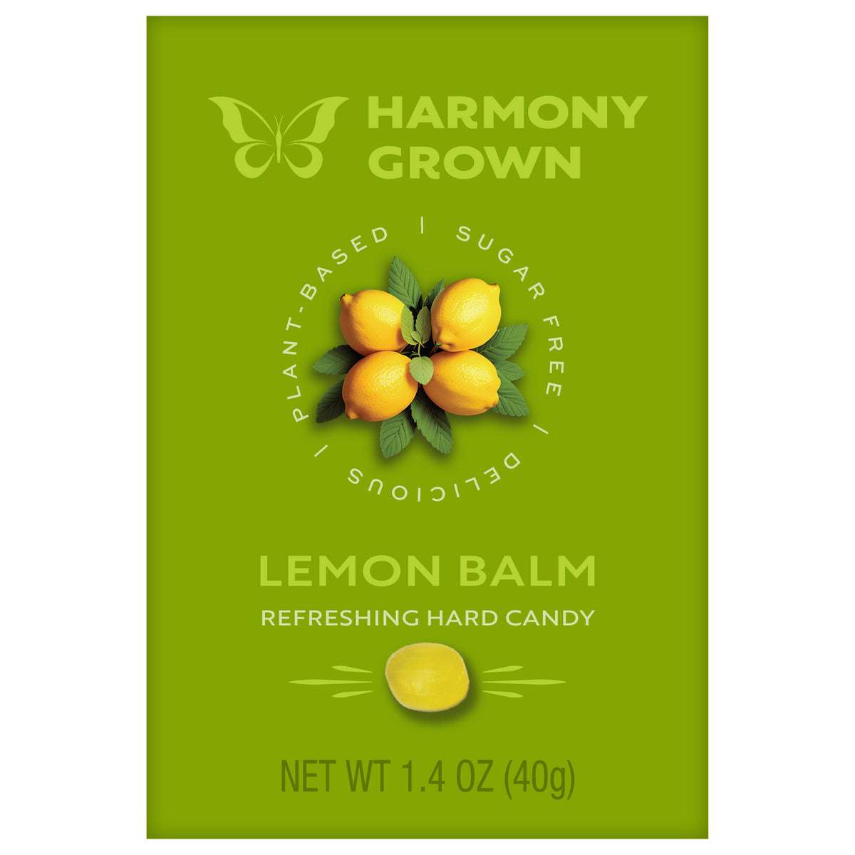 Hard Candy, Lemon Balm, Sugar Free