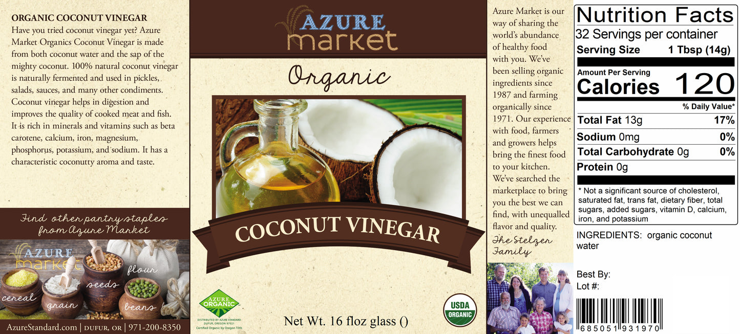 Coconut Vinegar, Organic