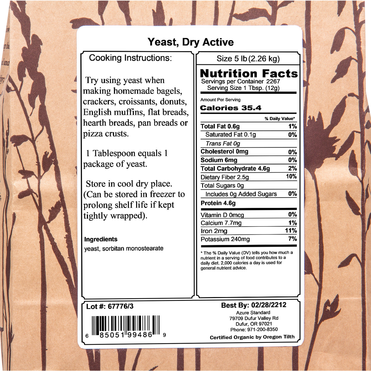 Yeast, Dry Active