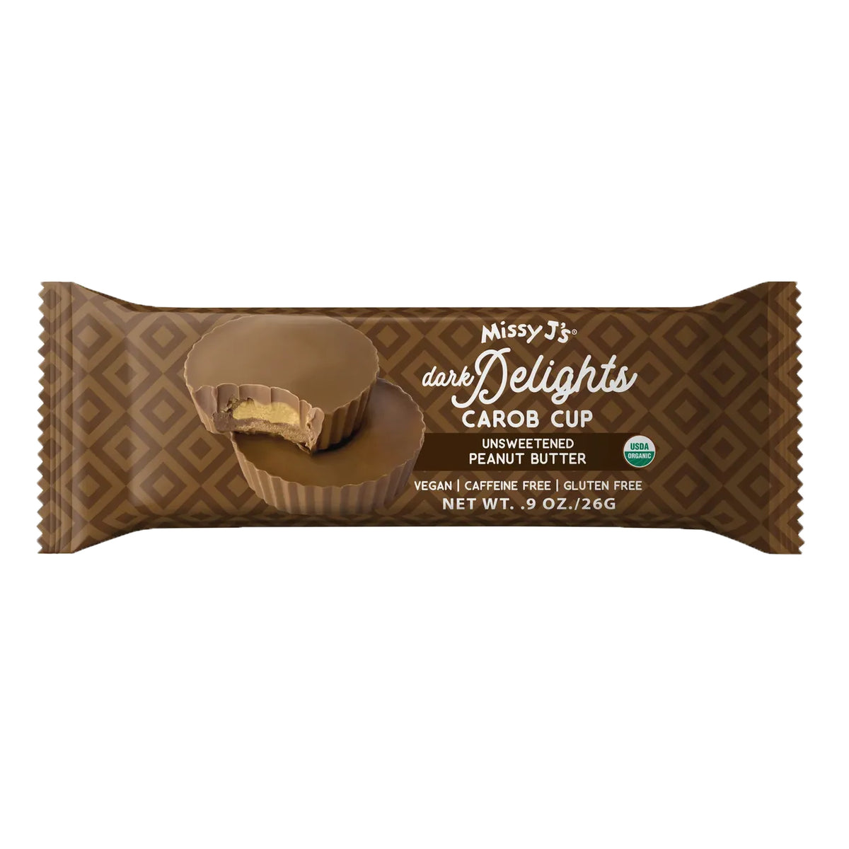 Dark Delight Carob Cup, Peanut Butter, Organic