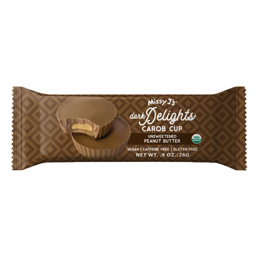 Dark Delight Carob Cup, Peanut Butter, Organic