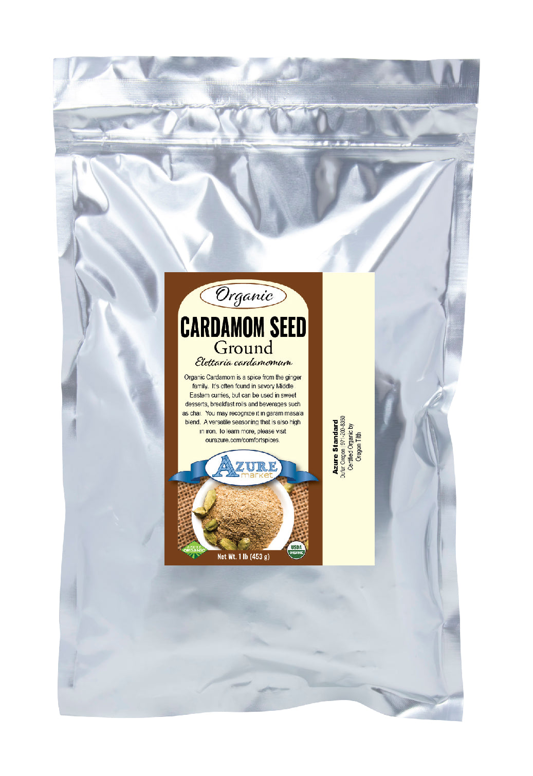 Cardamom Seed, Ground, Organic