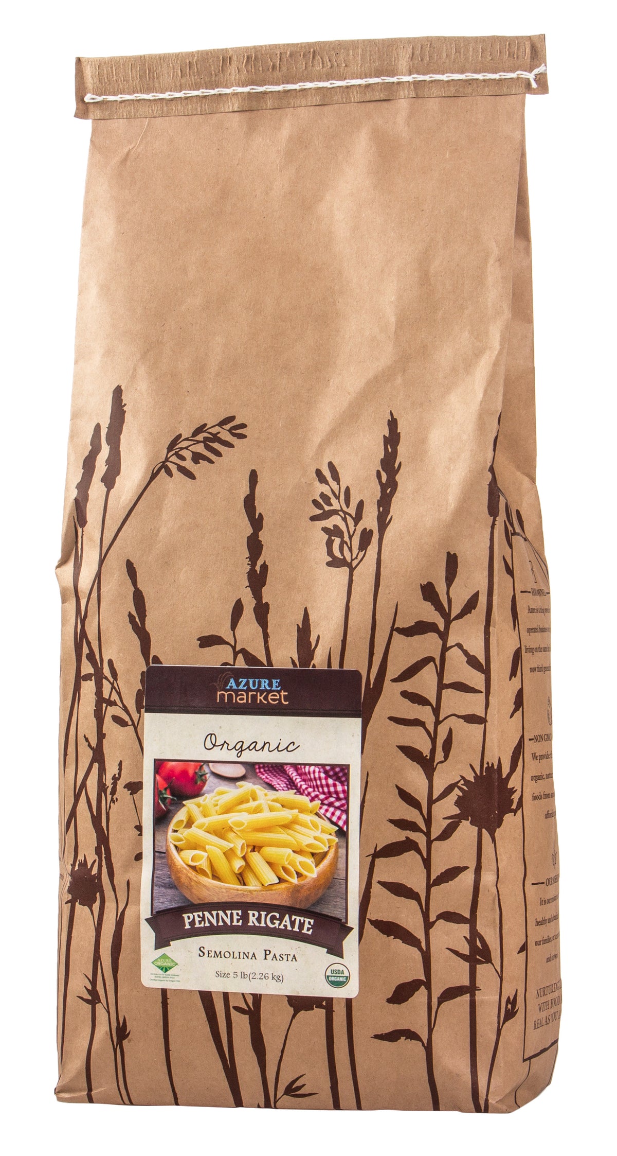 Penne Rigate, Semolina, Organic