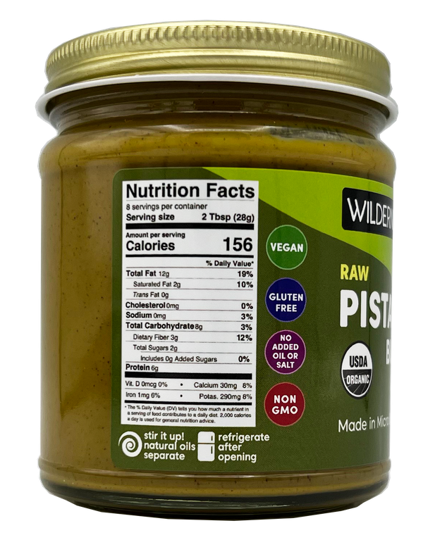 Pistachio Butter, Raw, Organic