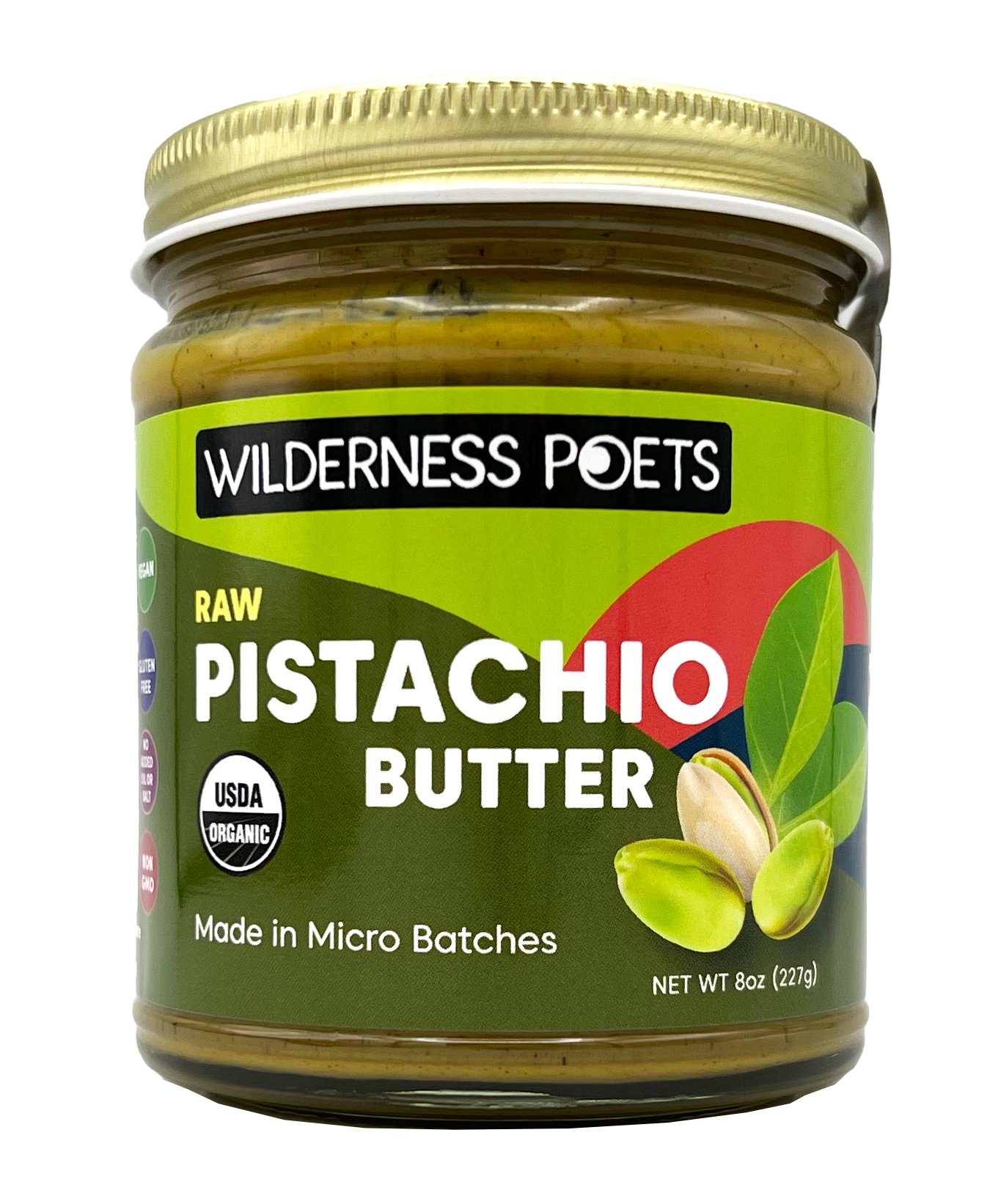 Pistachio Butter, Raw, Organic