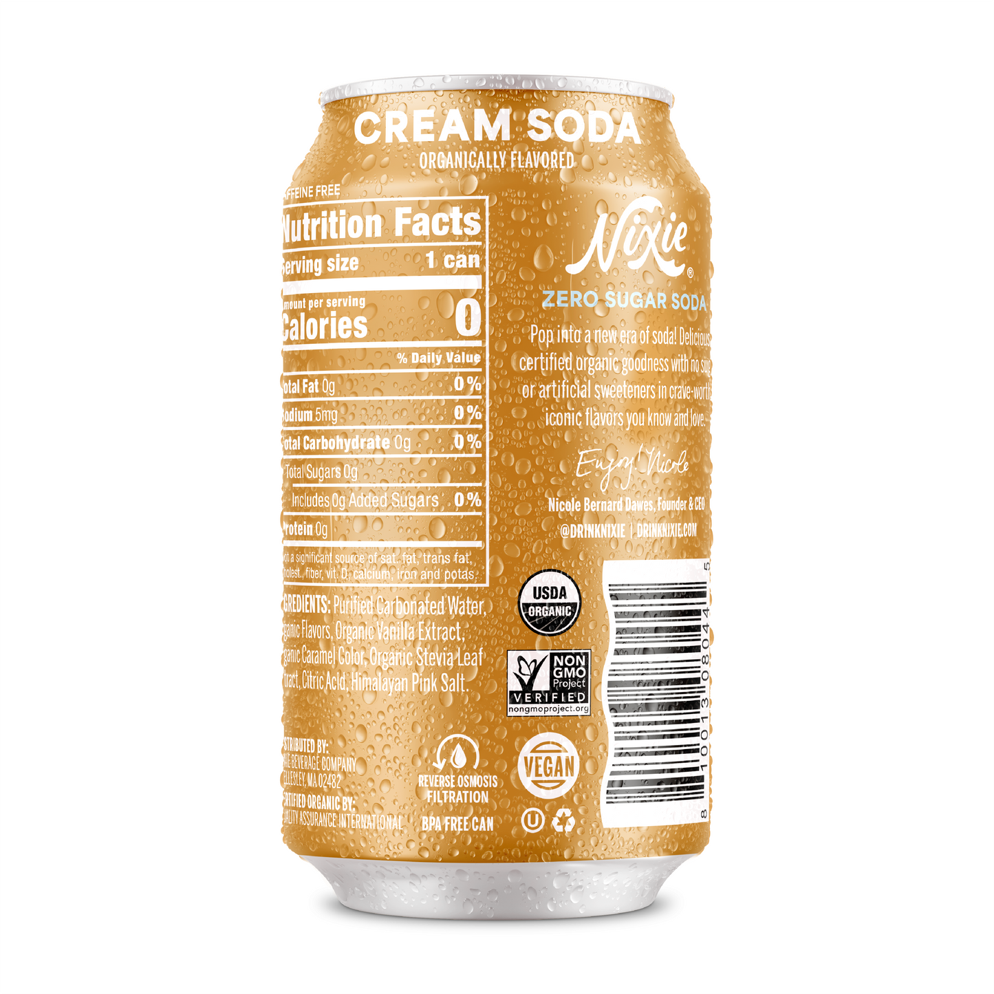 Zero Sugar Soda, Cream Soda, Organic