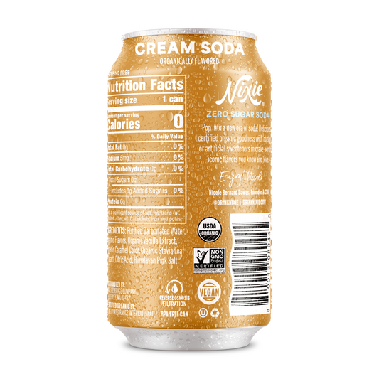 Zero Sugar Soda, Cream Soda, Organic