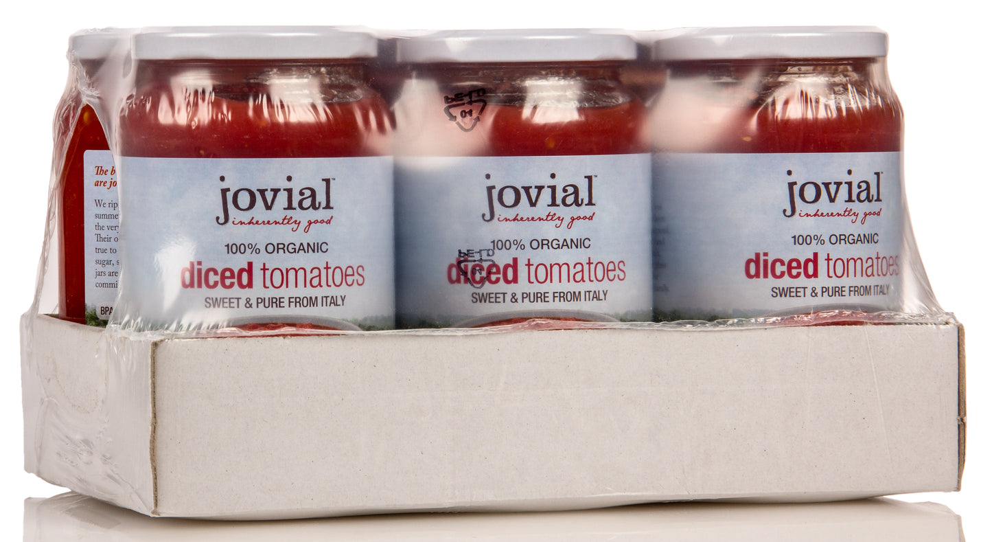 Tomatoes, Diced, in Glass, Organic