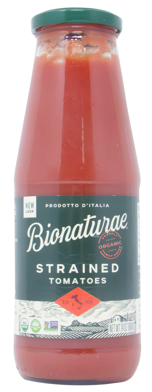 Tomatoes Strained, in Glass, Organic