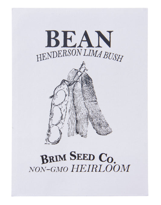 Bean, Henderson, Lima Bush Heirloom Seed