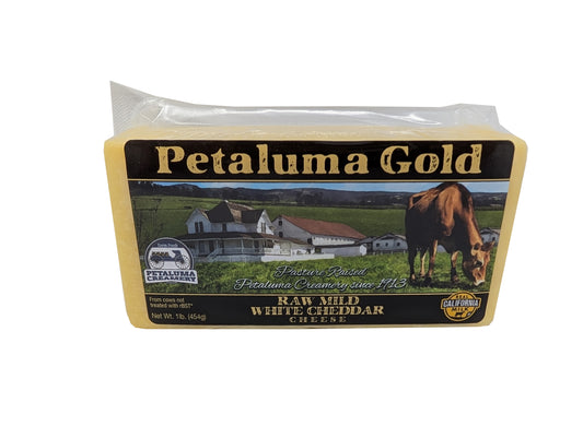 White Mild Cheddar Cheese, Raw, Grass-fed