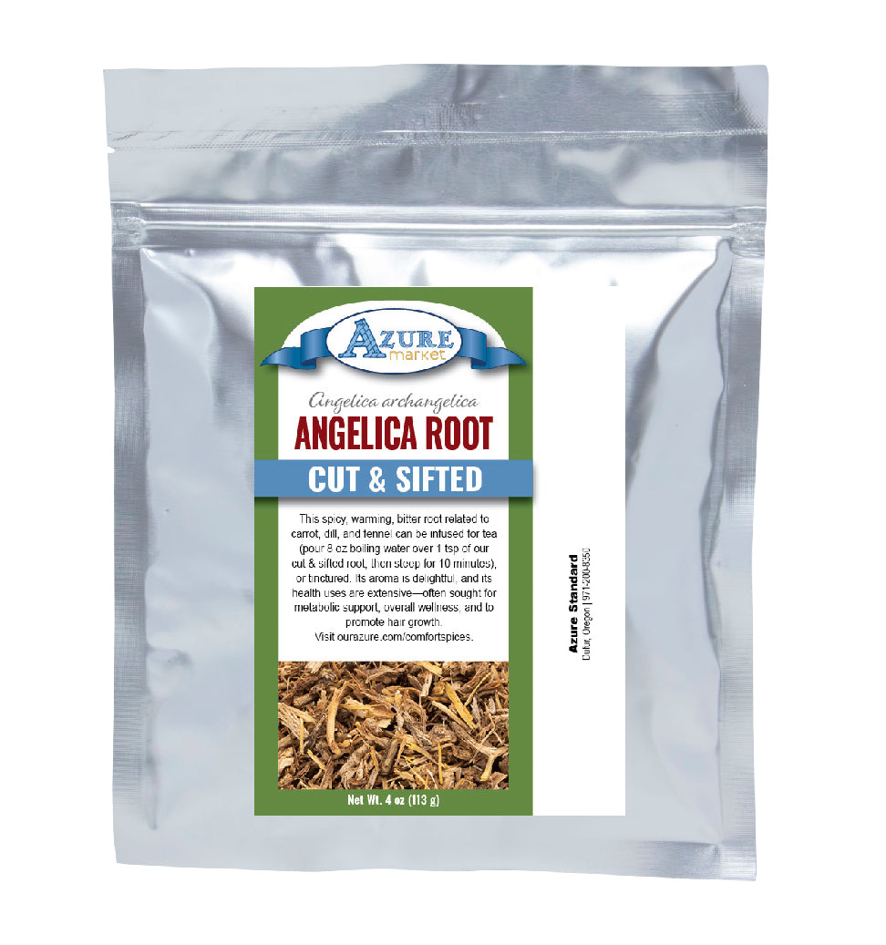 Angelica Root, Cut & Sifted