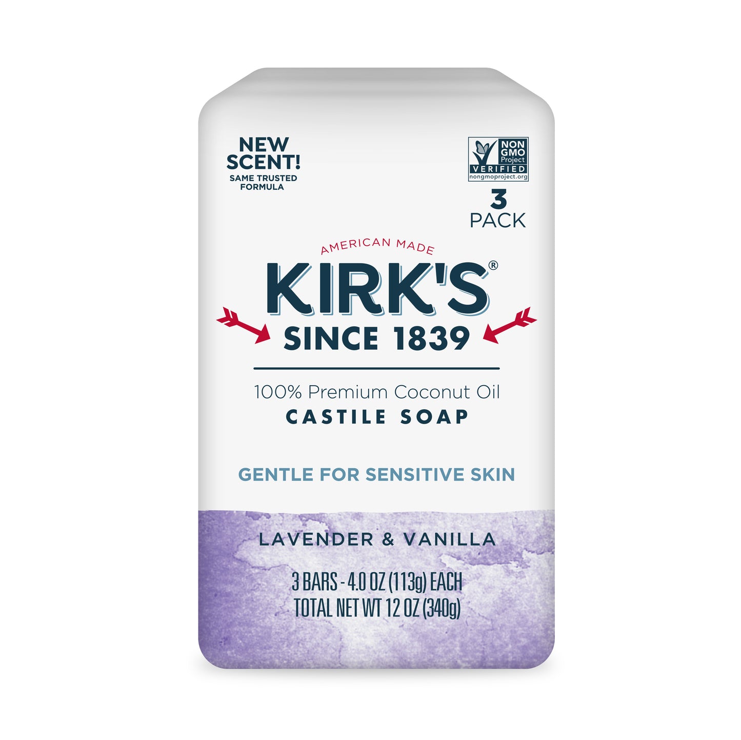Bar Soap, Gentle Castile, Lavender & Vanilla