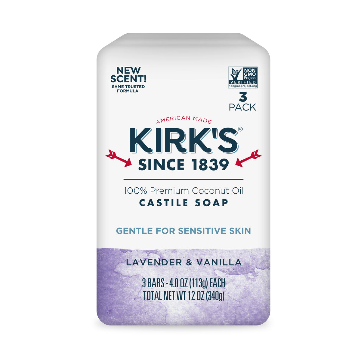 Bar Soap, Gentle Castile, Lavender & Vanilla