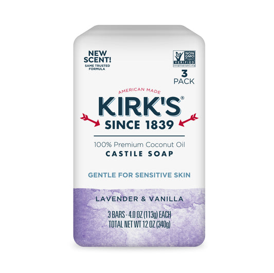 Bar Soap, Gentle Castile, Lavender & Vanilla
