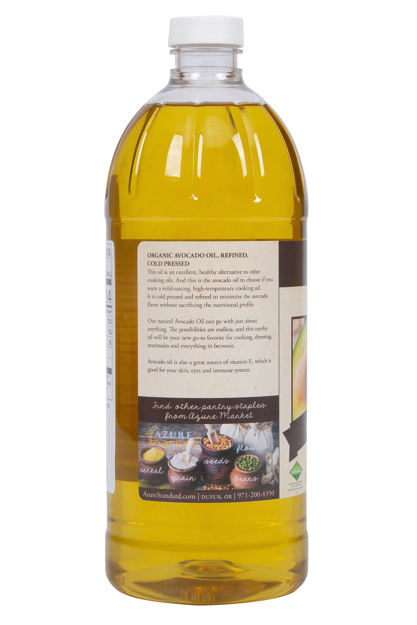 Avocado Oil, Cold Pressed, Refined, Organic