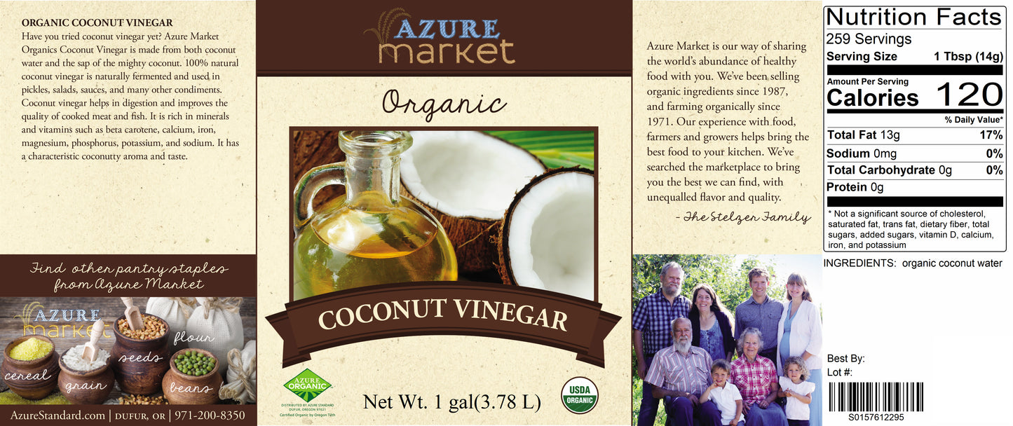 Coconut Vinegar, Organic