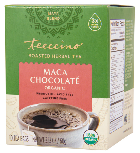 Maca Chocolate Roasted, Herbal Tea Bags, Organic