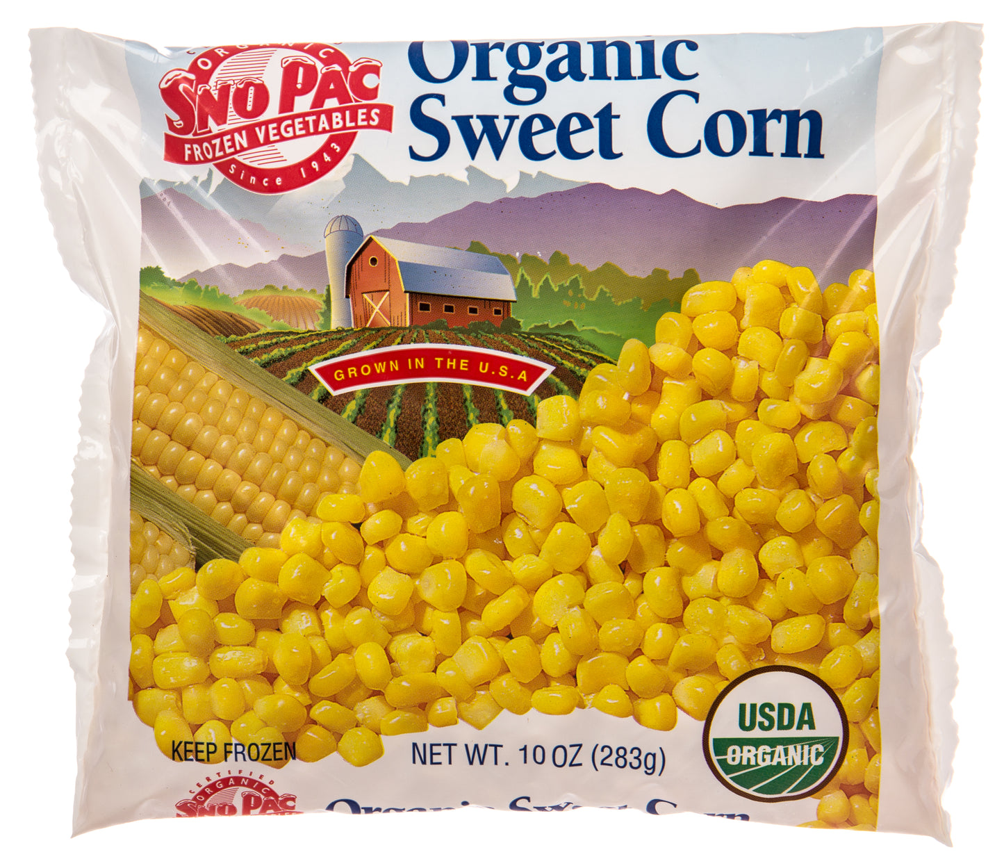 Sweet Corn, Frozen, Organic
