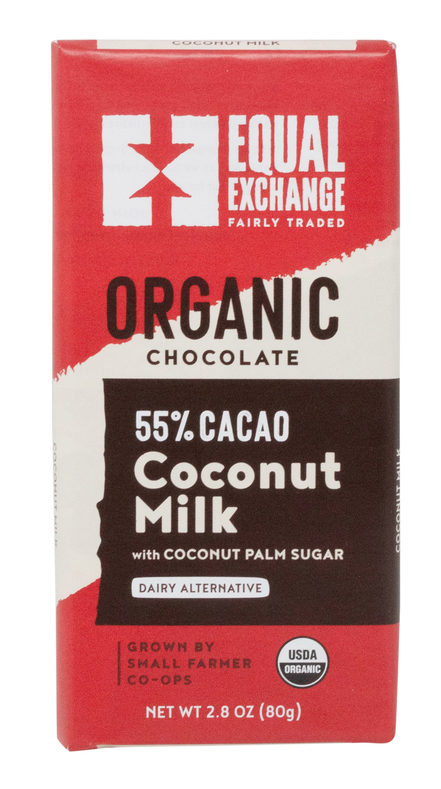 Chocolate Bar, Coconut Milk, 55%, Organic