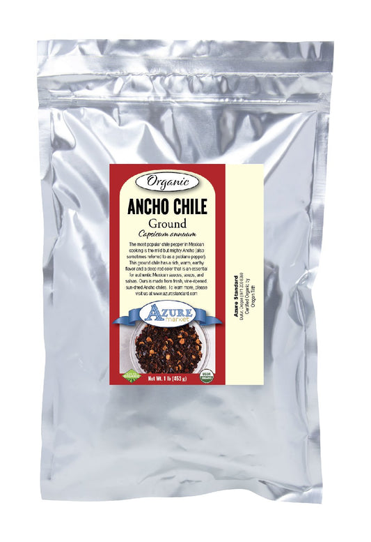 Ancho Chile, Ground, Organic