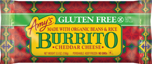 Bean & Cheese Burrito, Gluten Free, Frozen