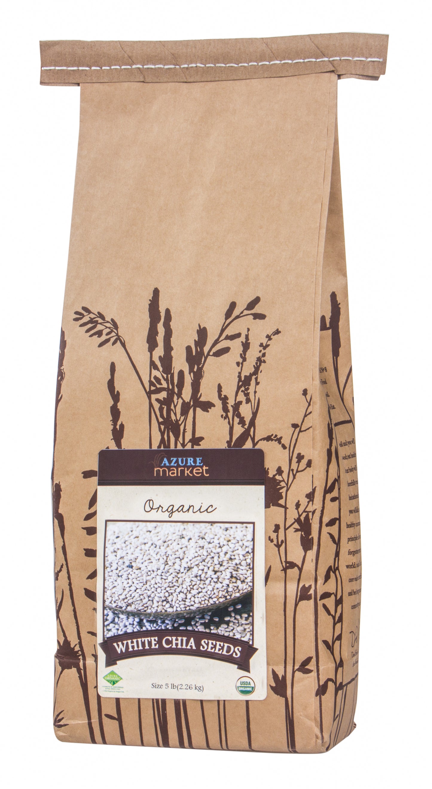 Chia Seeds, Whole, White, Organic