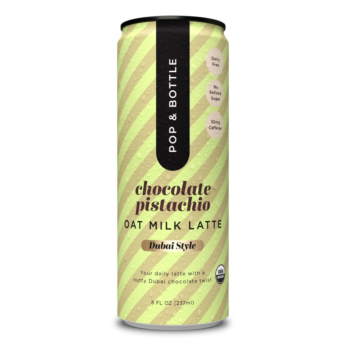 Oat Milk Latte, Dubai Style Chocolate Pistachio, Organic