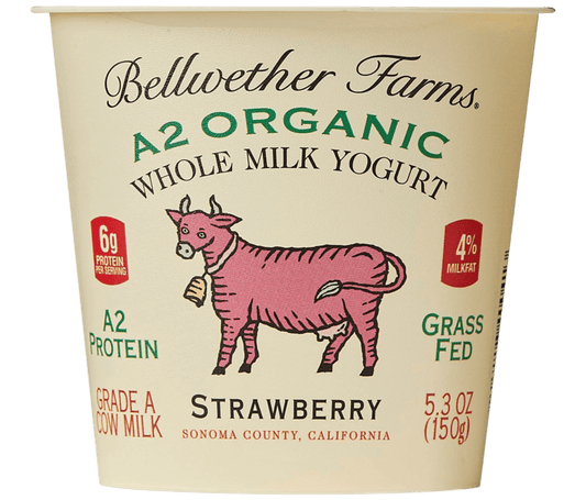 Yogurt, Whole Milk, Strawberry, A2 Organic