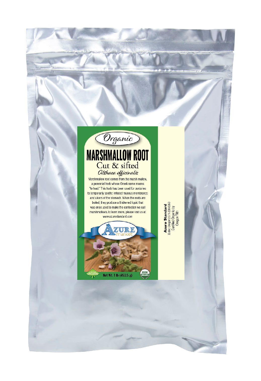 Marshmallow Root, Cut & Sifted, Organic