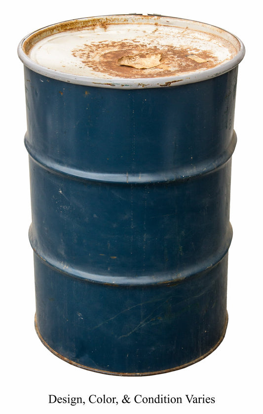 Metal Barrel, Removable Top