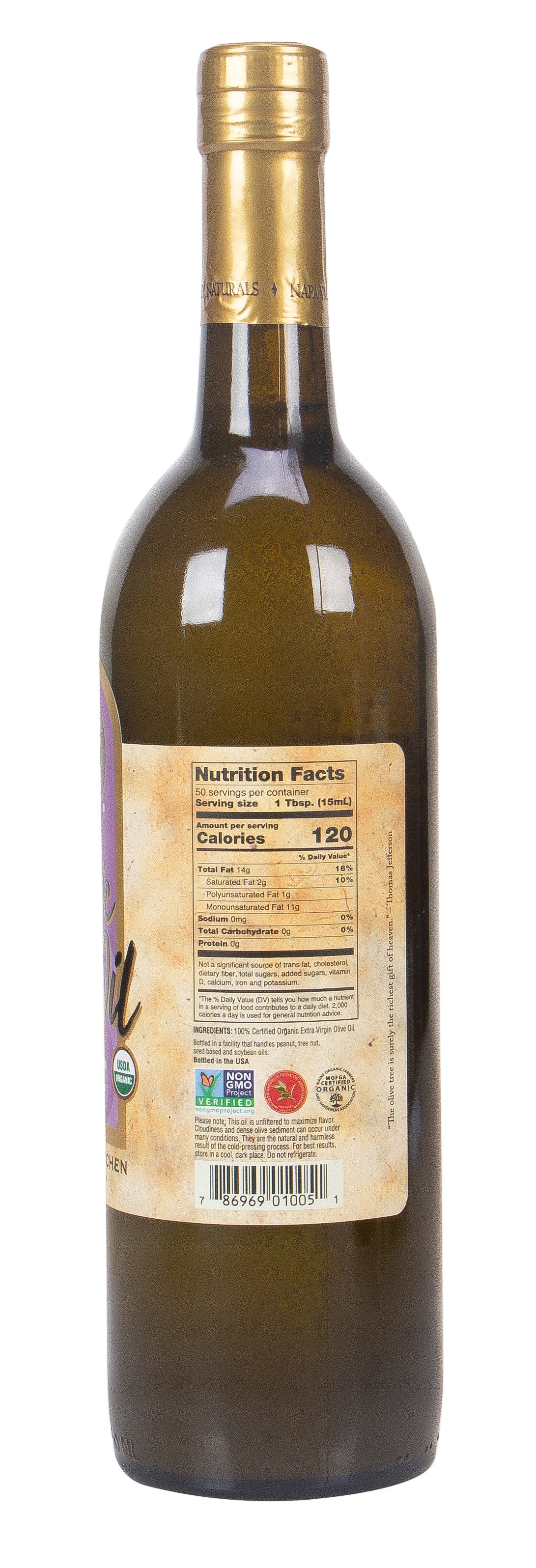 Olive Oil, Extra Virgin, Organic