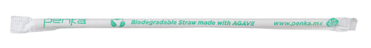 Drinking Straws, Wrapped, Biodegradable, Agave Fiber