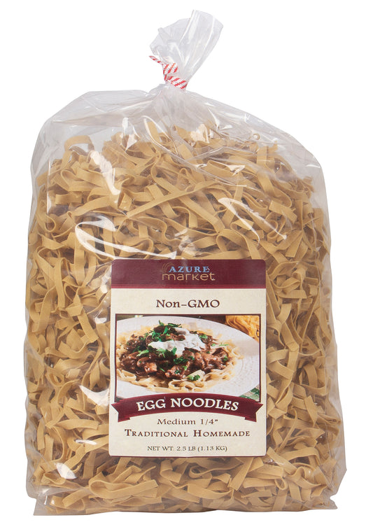 Traditional Homemade Egg Noodles, Medium 1/4 inch