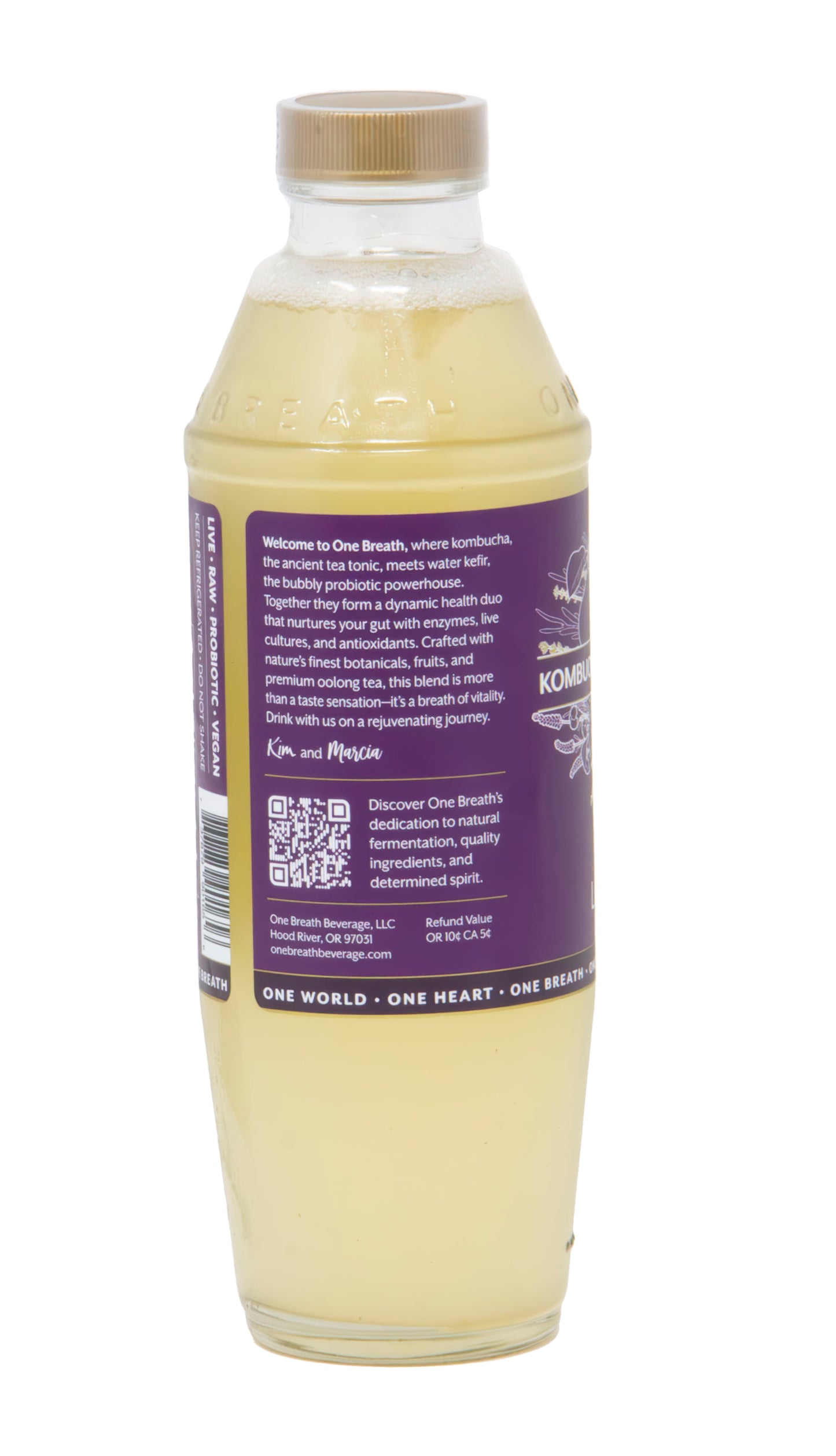 *Kombucha & Kefir Water, Pear & Lavender, beStill, Raw