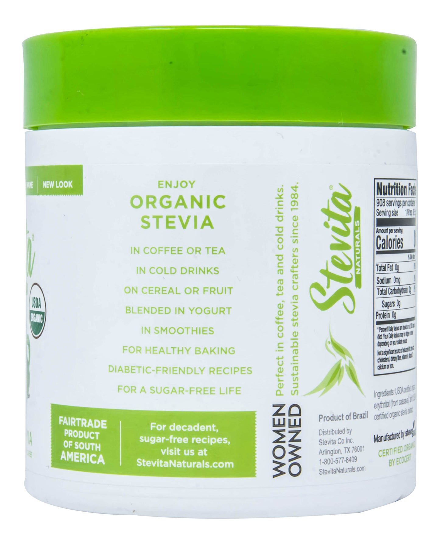 Stevia Powder, Jar, Organic