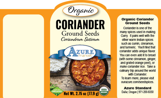 Coriander Seed, Ground, Organic